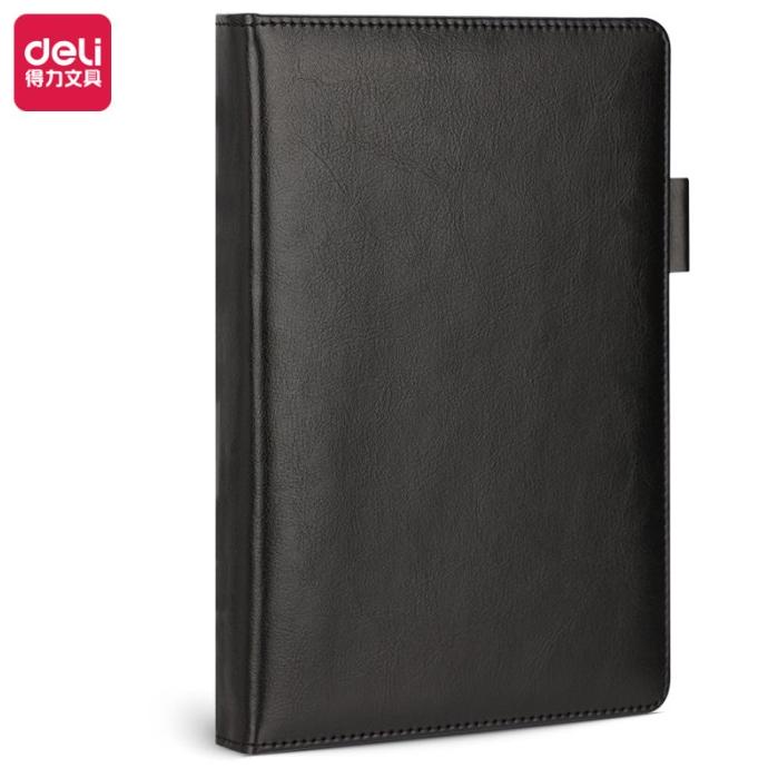 

Deli Leather Cover Notebook/Buku Catatan A5 180Lembar 22598 BRG BARU