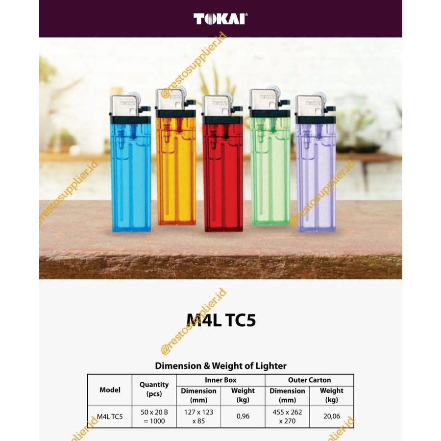 Korek Api TOKAI / Korek Gas TOKAI ORI