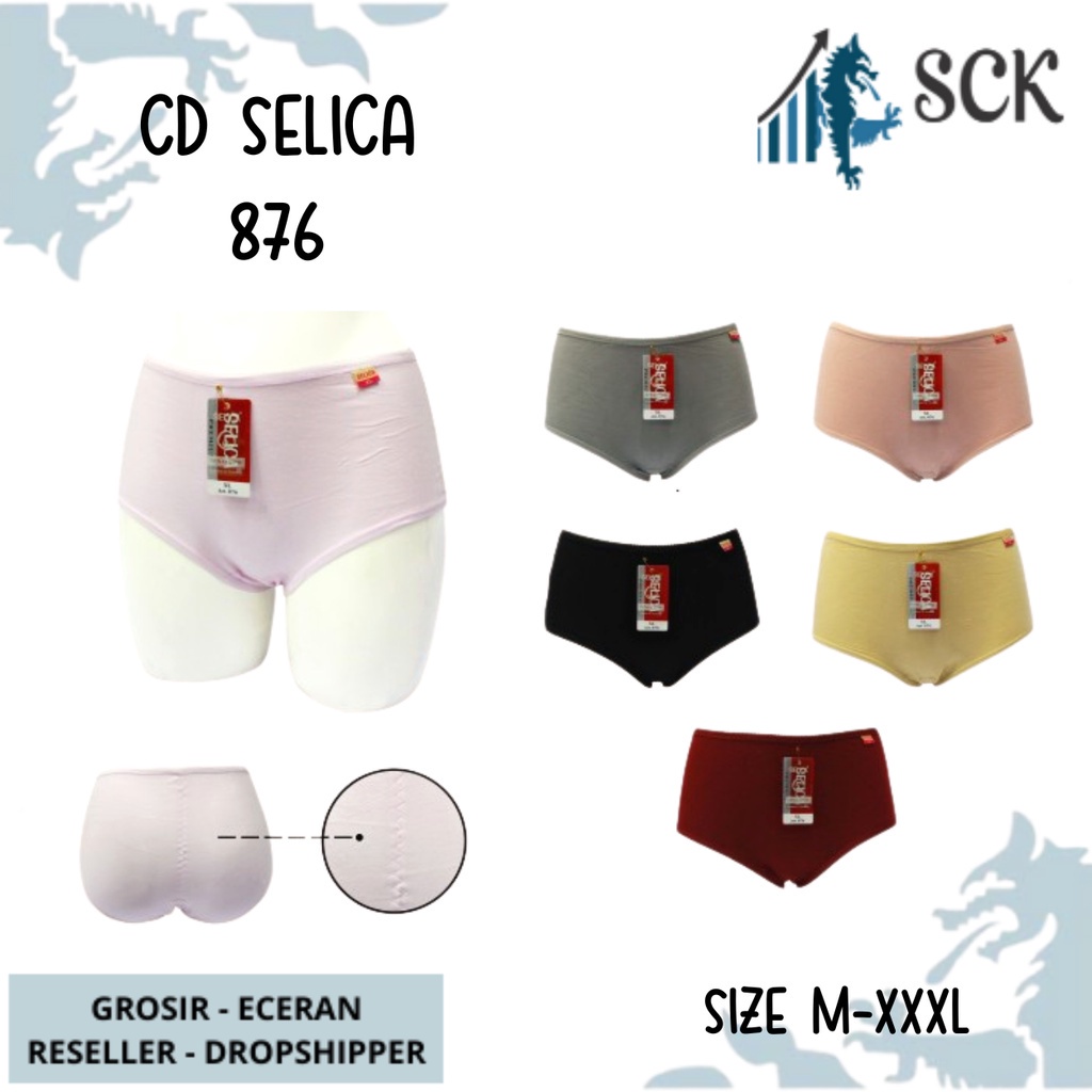 CD Wanita SELICA 876 Bahan Katun / Pakaian Dalam Wanita Seamless- sckmenwear GROSIR