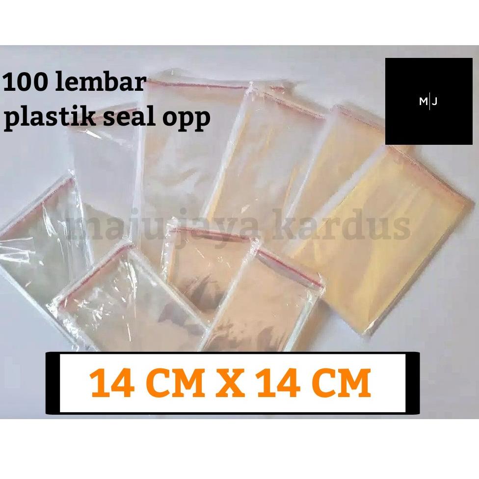 

T79 Plastik OPP Lem Plastik Undangan Plastik Baju Plastik Kue Plastik Lem Seal Perekat Ukuran 14x14 CM BELANJA MURMER ◀