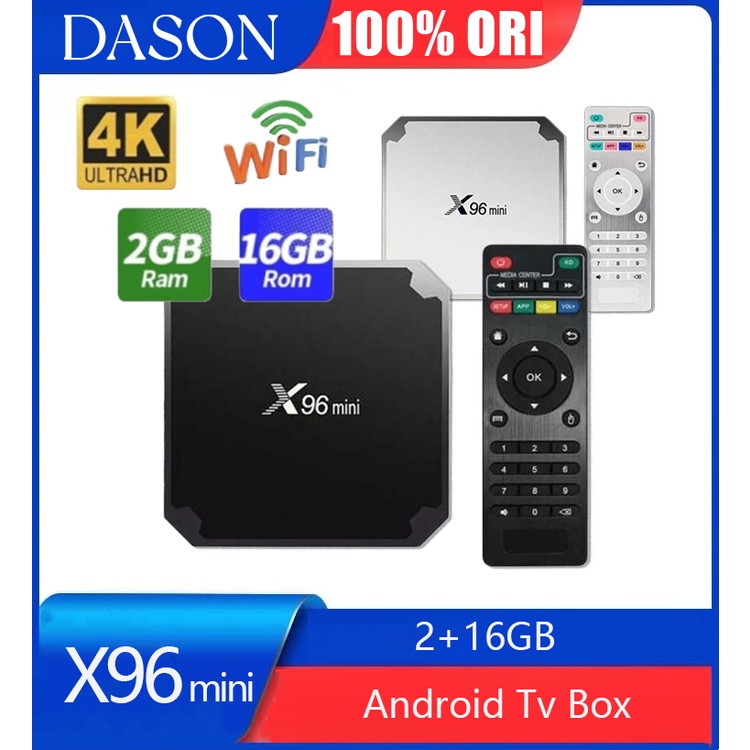 Indihome Digital Android Smart TV Box X96 mini 4K HD jaringan Set-top Box Bluetooth 4K Advance TV BOX Android 7.1.2 X 96 mini Free TV Channels