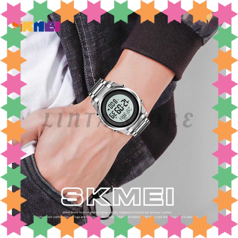 SKMEI Jam Tangan Digital Pria Muslim Qibla - 1734
