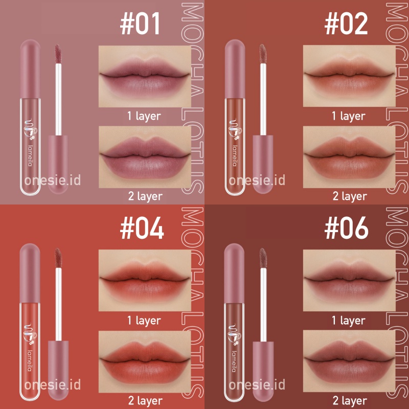 id_New Lameila Lipstick Nude Edition Liquid Matte - Silky Glass Lip Glaze Lipstik Matte Korean 1041