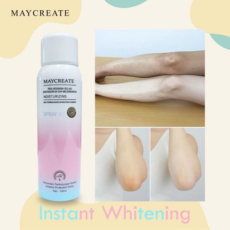 Body Lotion - Lotion Pemutih Badan - Lotion Pemutih Instan - Lotion BPOM - Lotion Spray - Maycreate Korea Moisturizing Whitening Spray