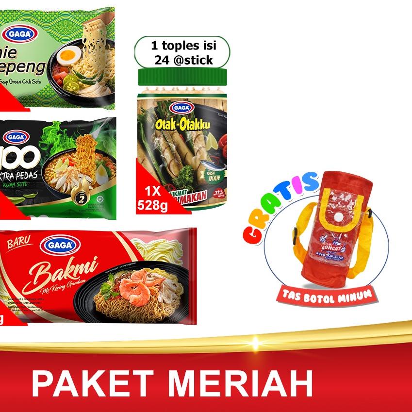 

➲ GAGA Kuah Soto Mie gepeng dan GAGA 100 dan Bakmi & 1 Toples otak otak (GG19) ►