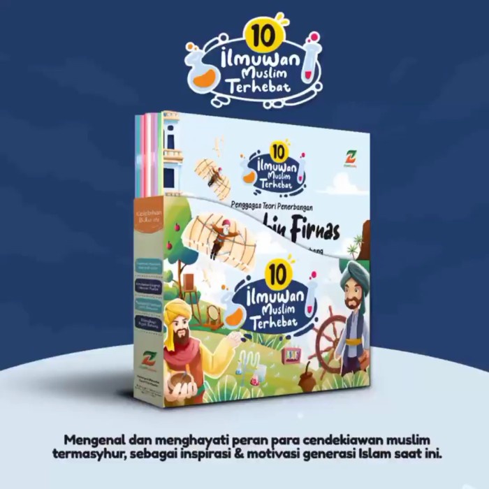 Terlaris Books 10 Ilmuwan Muslim Terhebat [Ziyad] Set Buku Anak Islami