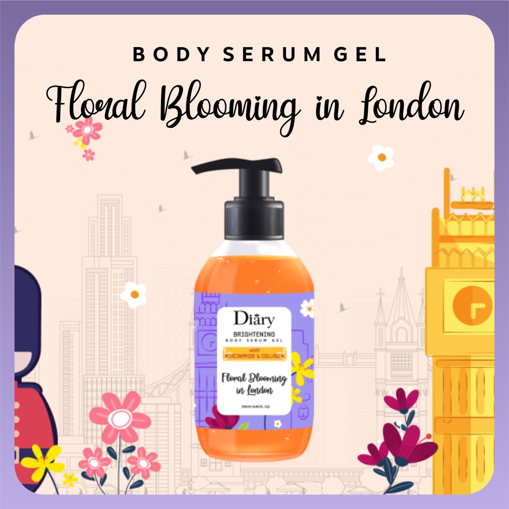 Diary Bright Body Serum Gel 250ml | Brightening Serum Gel Pump