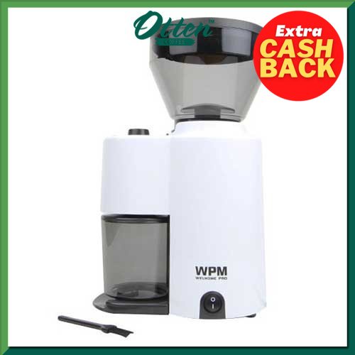 Welhome Coffee Grinder Conical Burr with Timer ZD-10T White - Mesin Penggiling Kopi