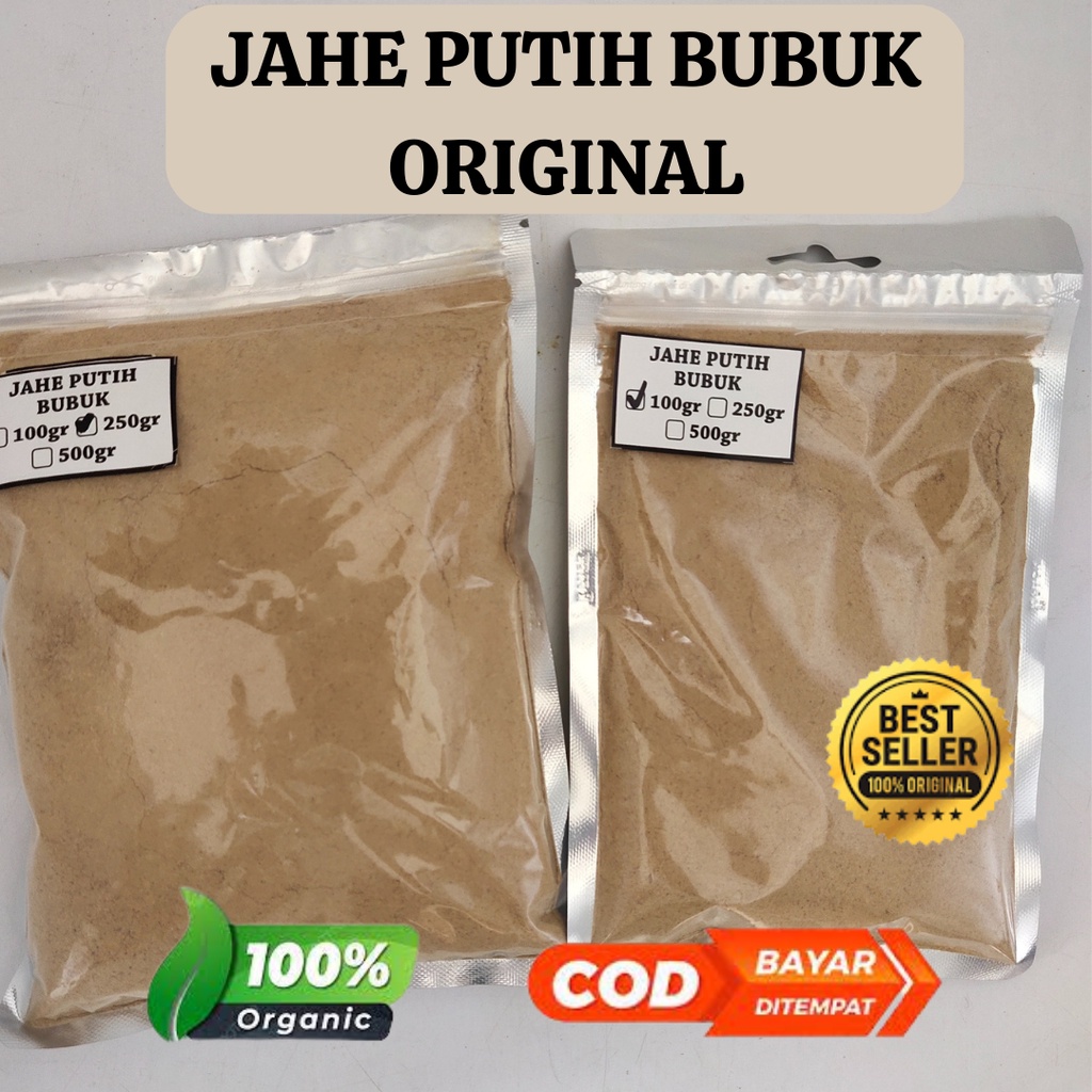 100% Original Premium Jahe Putih Bubuk Murni