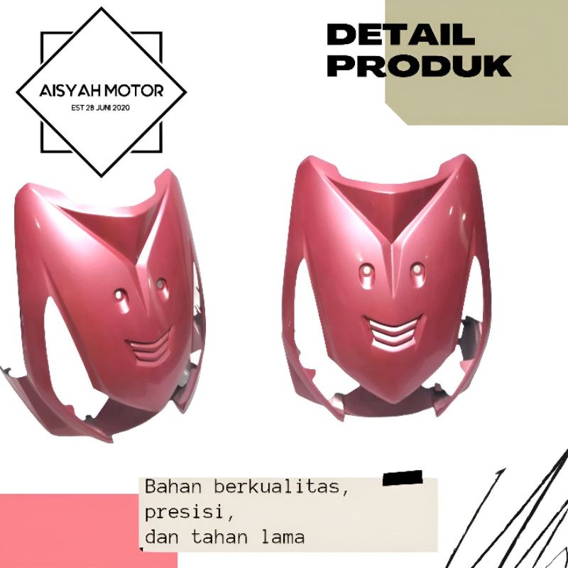 Cover Dasi Tameng Honda Beat Karbu Warna Pink