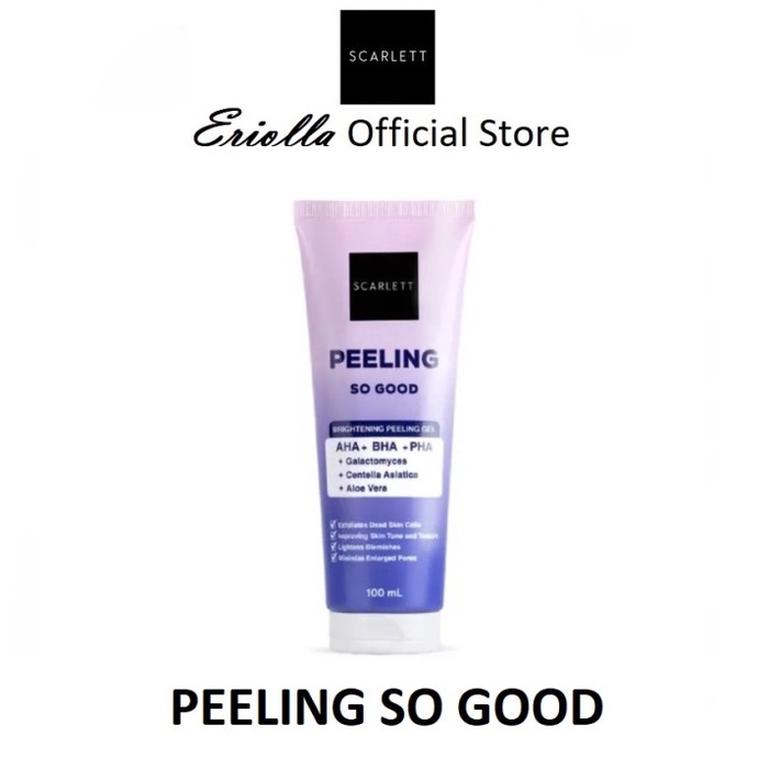 [COD] Scarlett Whitening Peeling Gel Peeling So Good dengan Kandungan AHA + BHA + PHA Mengangkat Sel Kulit Mati pada Wajah