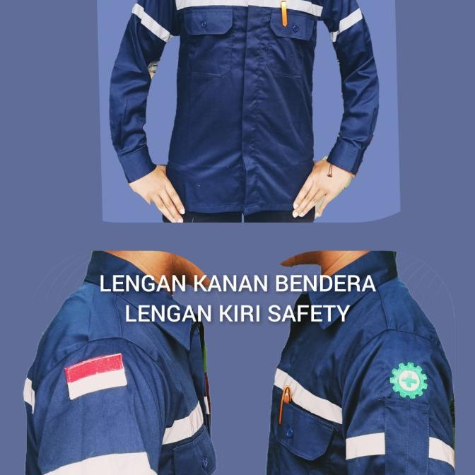 Baju seragam safety Werpack atasan kemeja lapangan proyek