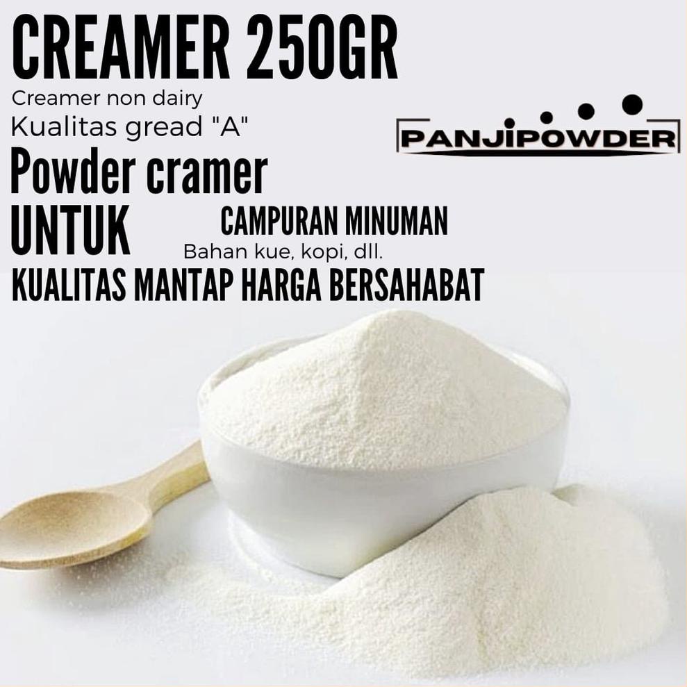 

Free Ongkir/ CREAMER BUBUK 250GR / KRIMER BUBUK WHIPPING CREAM BUBUK 250GR NON DAIRY CREAMER