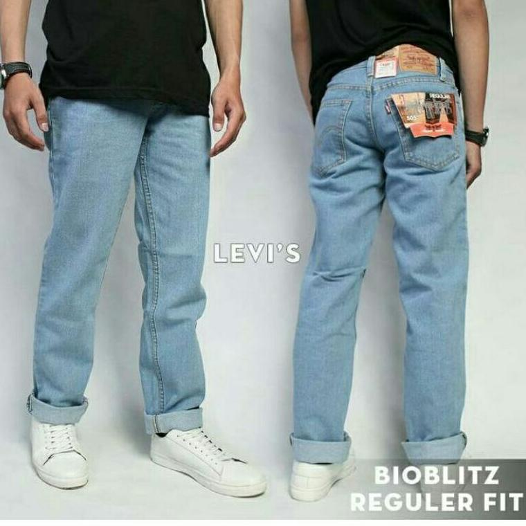 PALING LARIS Celana Jeans Pria Jins Murah Jean Panjang Laki Cowok Dewasa Standart Original Polos Dis