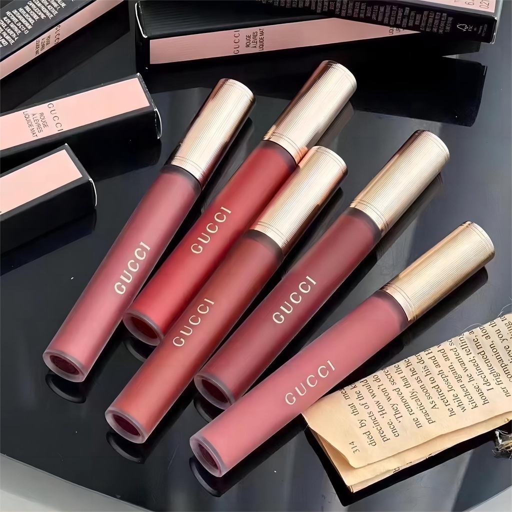 Gucci Lipstick Liquid Matte/Rouge A Levres Mat Lipstik Lip Colour 203/208/505 6.5ml