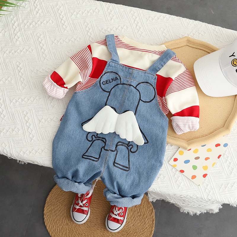 Overall Anak Baju Kodok Anak Laki Laki dan Perempuan Setelan Jumpsuit Anak Import W1NG