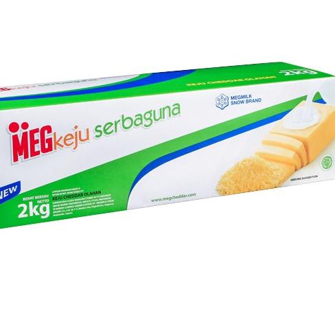 

➵ Keju MEG CHEDDAR Serbaguna 2 KG cheese ☜