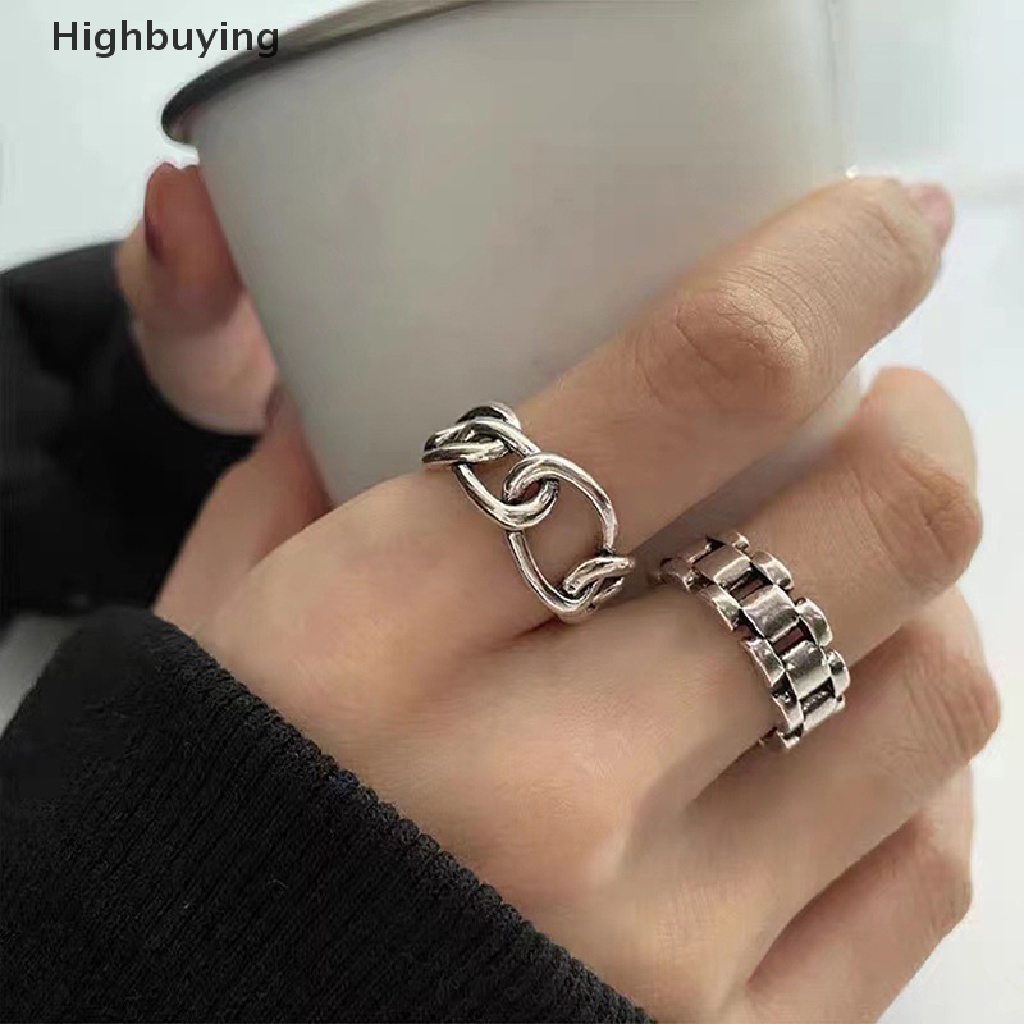 Hbid 925 Perak Fashion Romantis Gelang Jam Pembukaan Jari Cincin Untuk Wanita Pesta Pernikahan Halus Minimalis Valene Day Anniversary Perhiasan Glory