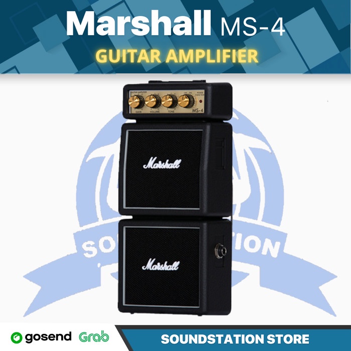 MARSHALL MS4 Micro Stack Mini Guitar Amplifier | Ampli Gitar Listrik