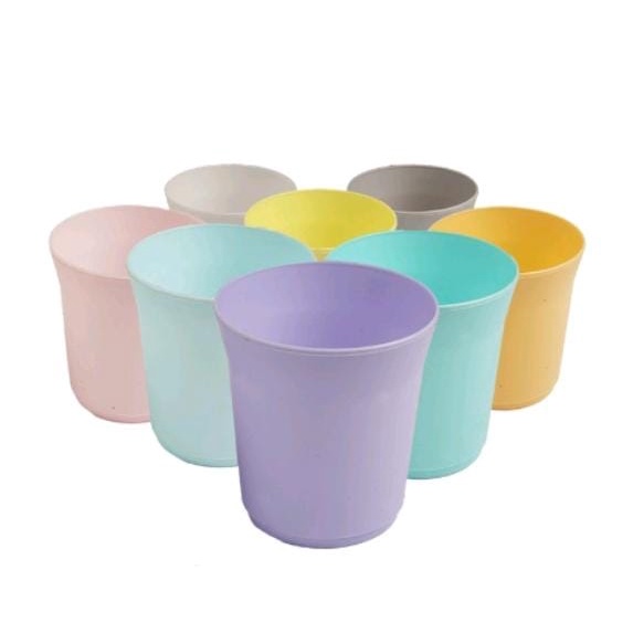 Gelas Minum Tumbler Gelas Mug Cangkir Warna 200ml Gelas Mini Kecil Mug Plastik