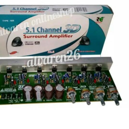 ☟ Kit Power Amplifier Aktif Home Theater 5.1 Surround 3D ✤