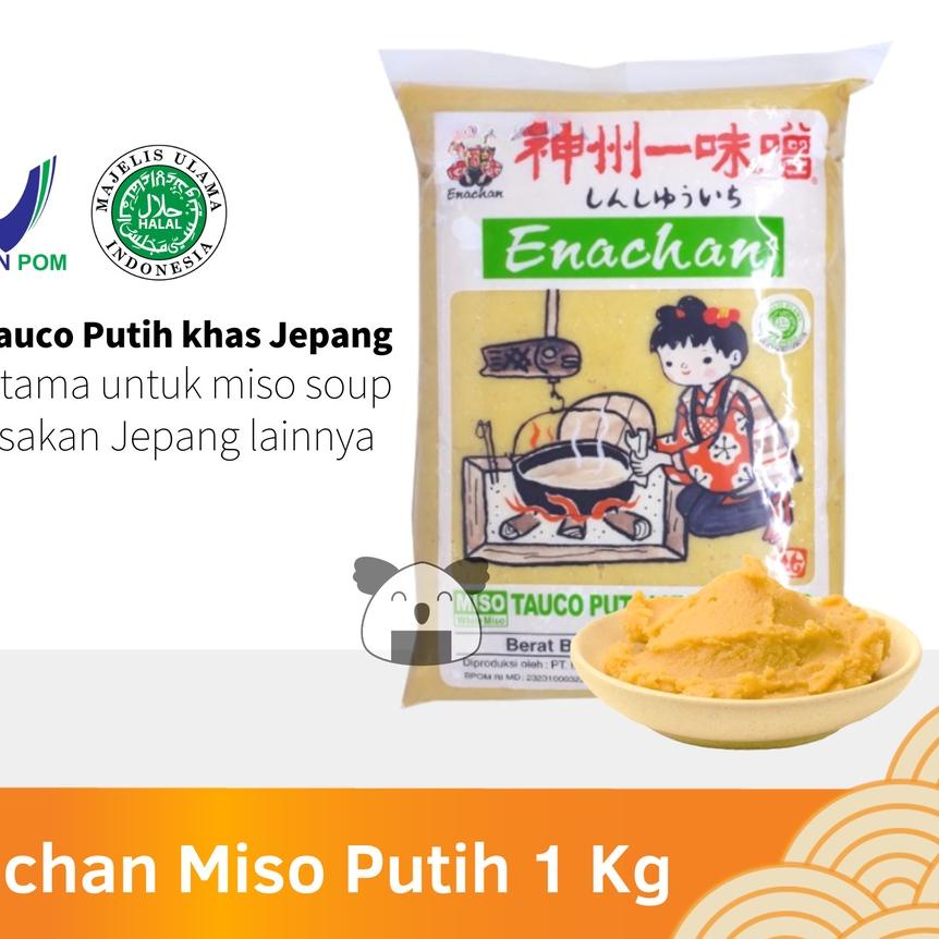 

☋ ENACHAN Pasta Miso Putih 1 Kg Halal │ Tauco Ala Jepang untuk Sup Miso Soup Ramen Udon ➺