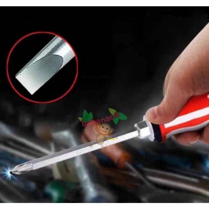 Obeng Min Plus Amerika 2IN1 2 IN 1 OBENG BOLAK BALIK Screwdriver USA