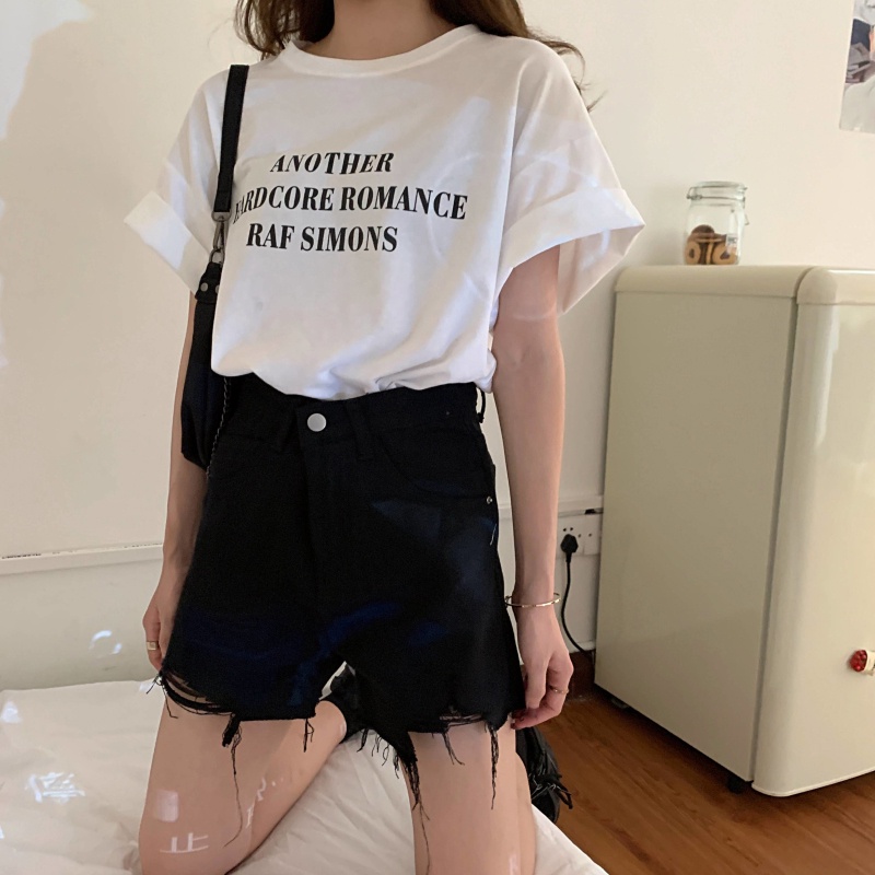Hitam/Abu-abu/Putih/Biru new korean style highwaist  2023 celana Hot Pants pendek kekinian termurah