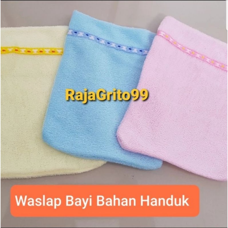 1 Lusin Waslap Bayi Kotak Double Washlap KTK Tebal Dua Lapis / Handuk Bayi Kotak isi 12 Pcs Grosir