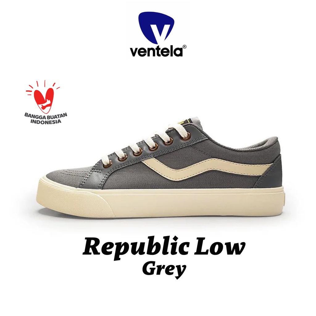 Ventela Republic Low Grey [READY STOCK]
