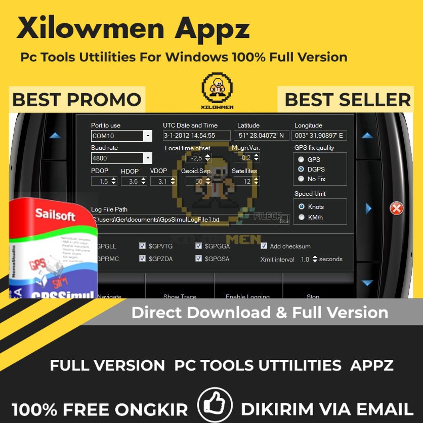 [Full Version] Sailsoft GpsSimul Pro PC Tools Software Utilities Lifetime Win OS
