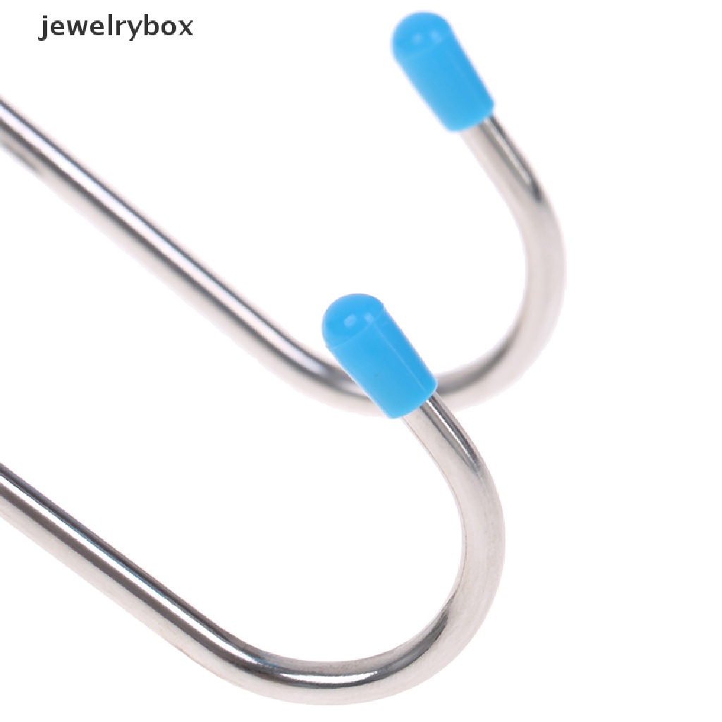 [jewelrybox] Kait Penyimpanan Bentuk S Ganda Bahan Stainless Steel Untuk Kamar Mandi Dapur Dinding Organizer Butik