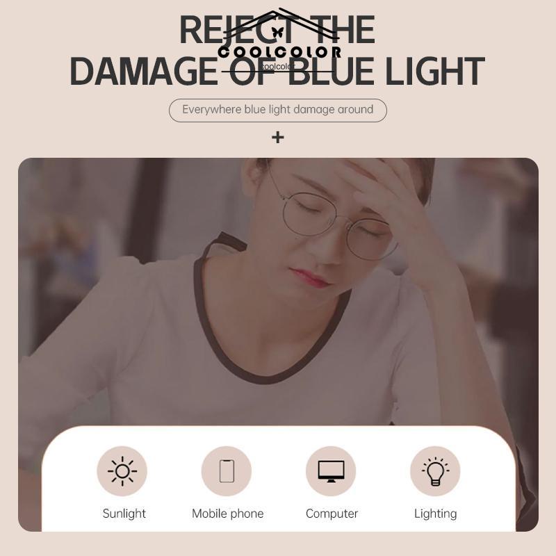 COD❤️Kacamata Lensa Anti Radiasi Besar Korea Gaya Square Replaceable Transparan Kacamata Pelindung Anti Biru Fashion Untuk Pria Dan Wanita- cl