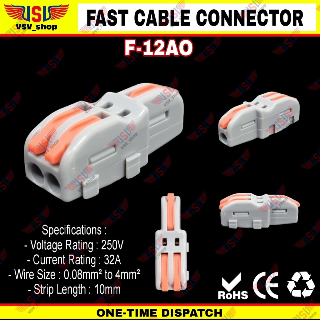 Terminal Konektor Kabel Sambung Cabang Quick Cable Connector 1to2