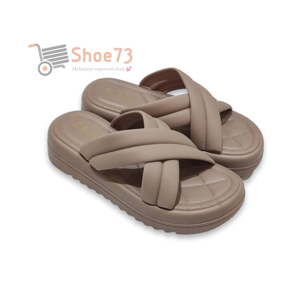 BARA BARA JSL 2208 V-3 SIZE 36-40 ORIGINAL l Sandal Selop silang jelly wanita l Sendal kokop cewek impor