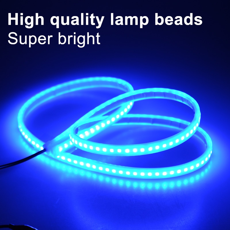 Lampu Kap Mobil strip daytime running strip lighting sweep flexible auto cutter Hias neon ambient 12v Lampu