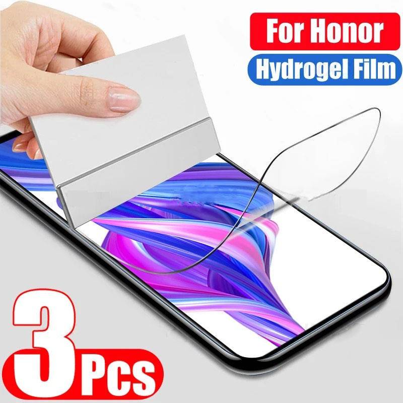 3Pcs For Huawei Honor 30 20 10 V30 V10 V20 Pro Lite Hydrogel Film Screen Protector For Huawei Honor 20s 30s 30i 20i 10i Film