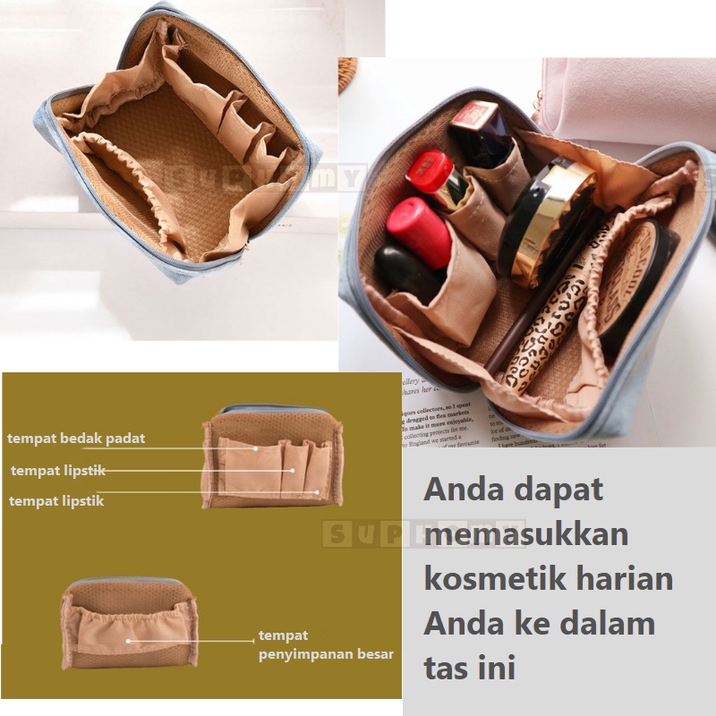 Tas Kosmetik Tas MakeUp Cosmetic Bag Organizer Make up Bag Pouch make up Dompet kosmetik