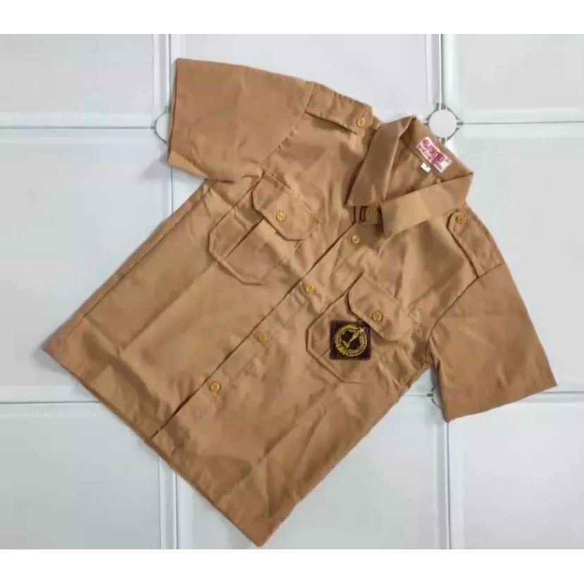 Best Seller - Baju pramuka lengan pendek laki-laki sekolah SD kelas 1-6/Baju prmuka sd laki laki