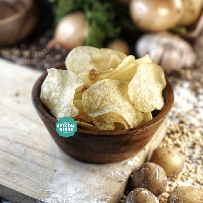 

Terlaris ✨ -Keripik Kentang Non MSG - dgn Garam Himalaya - Diet Special Needs - 90 gram2.2.23