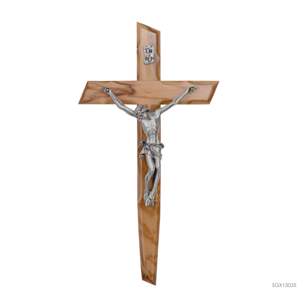 Salib Gantung  Kayu Olive Doa Katolik