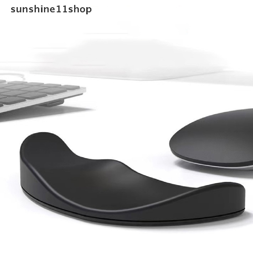 Sho 1pcs Mouse Wrist Rest Silicone Hand Cushion Soft Pad Tahan Lama Kantor Palm/Tangan/Pergelangan Tangan Penopang Bergerak Dengan Pergelangan Tangan Komputer Mouse Pads N