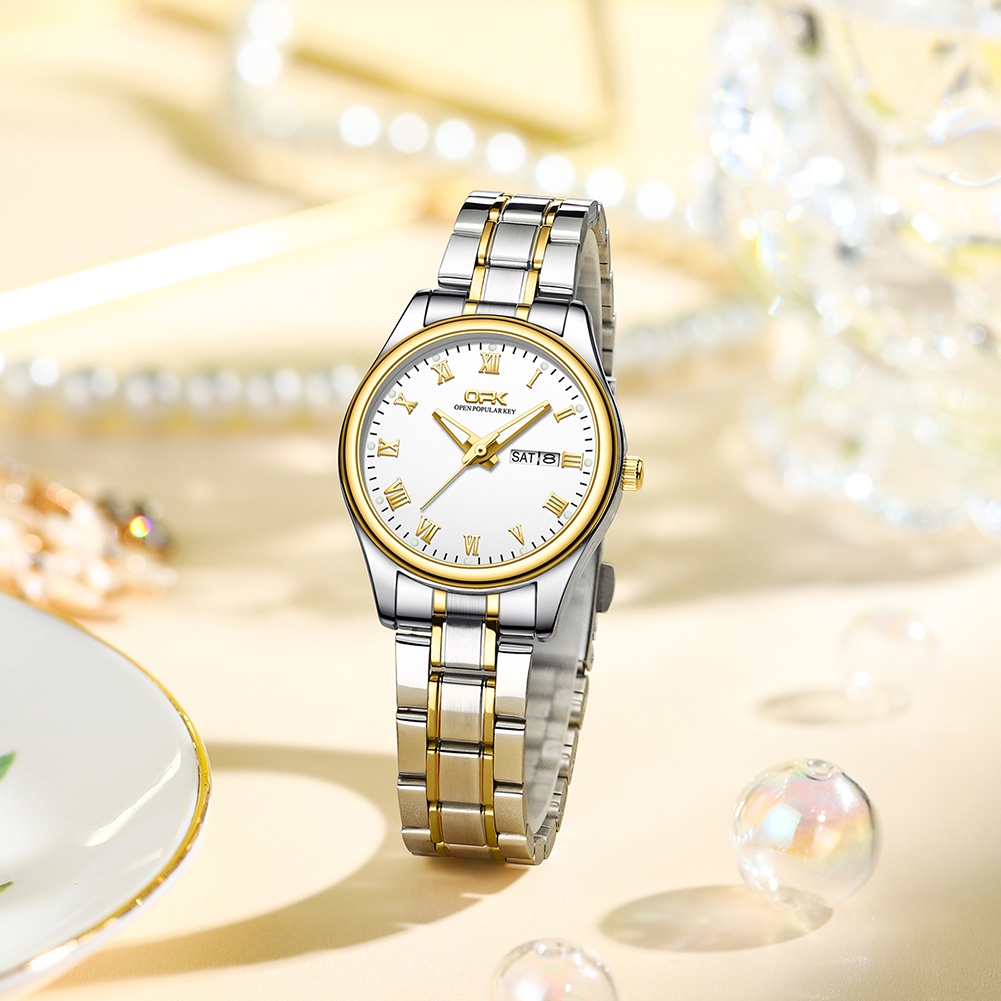 OPK Jam Tangan Wanita Murah Original Anti Air Kecil Terbaru Luminous Analog Women Watch