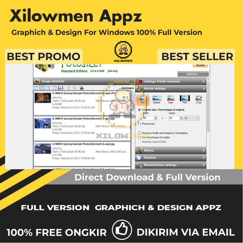 [Full Version] Fotosizer Professional Pro Design Graphics Lifetime Win OS