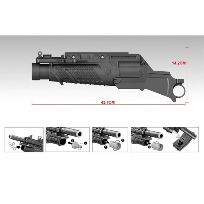Dummy Lehui 416 Water Bomb Grenade Launcher