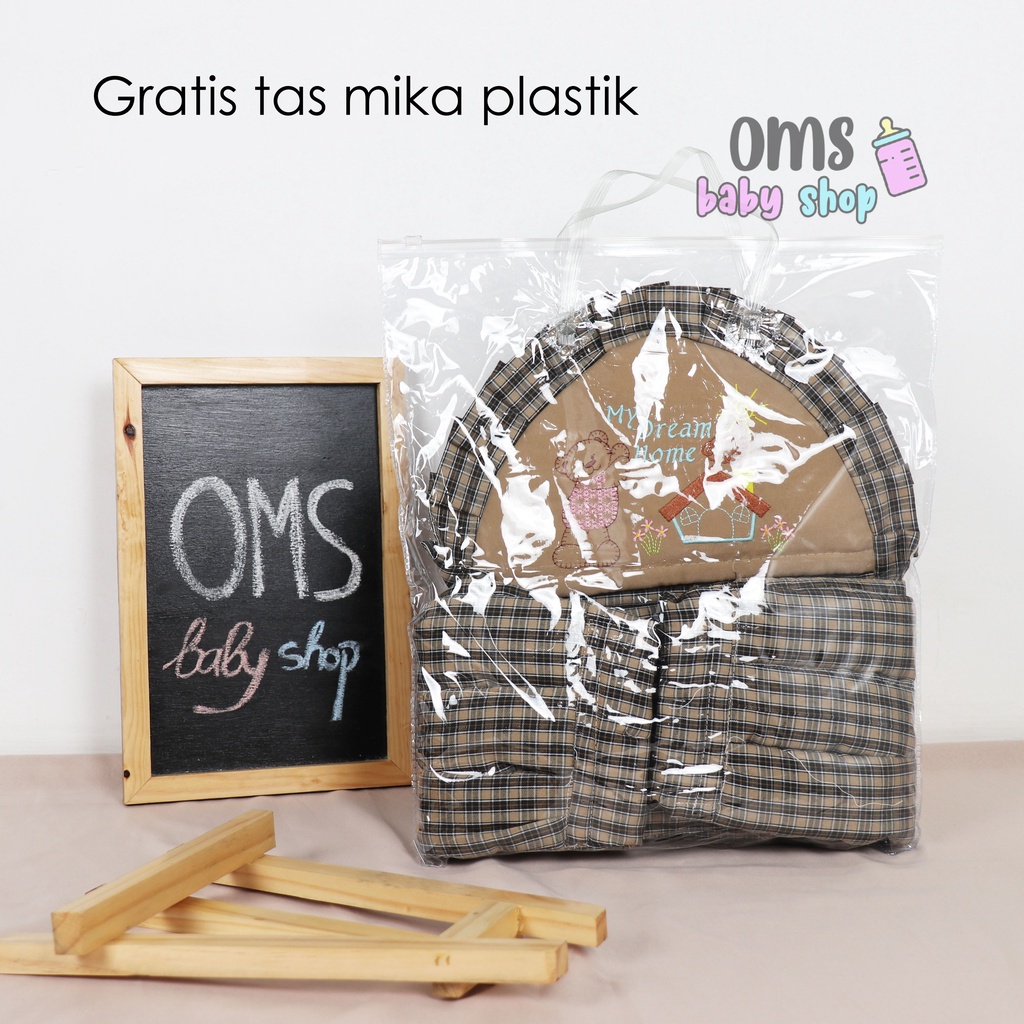 Gendongan Bayi - Gendongan Bayi CHECKERED EDITION Ring Sling dengan topi / penutup kepala PREMIUM QUALITY