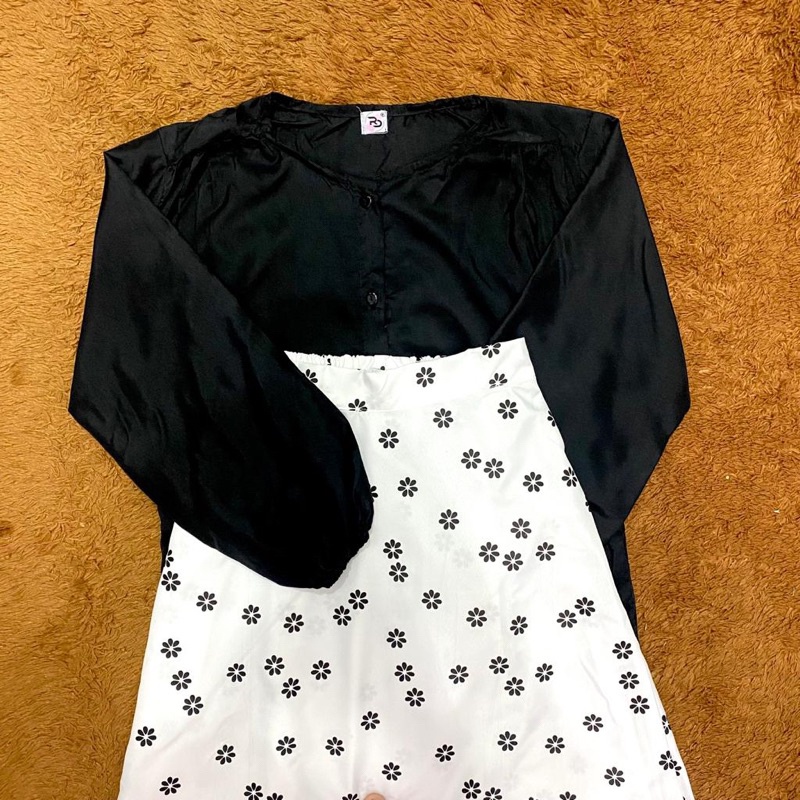 BEFAST - ZRD ONESET WANITA CITRA / SETELAN POLKA BLOUSE + ROK / Oneset Wanita Terbaru / Pakaian Wanita Casual / Outfit Kerja Wanita Hijab Style / Set Atasan Lengan Panjang+Rok Maxy / Fashion Kekinian Remaja ABG Trend / Setelan Motif Polkadot Terlaris