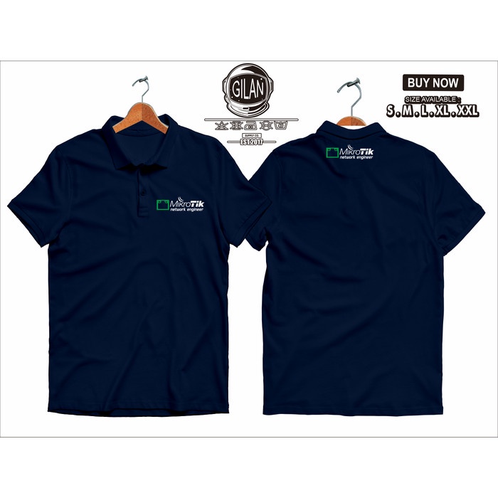 Polo Shirt Kaos Kerah MIKROTIK Network Engineer