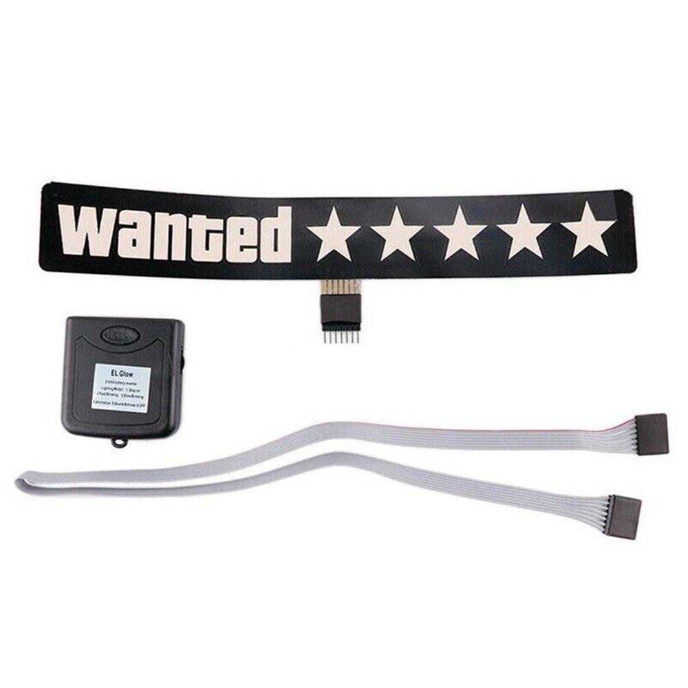 Wonder LED Stiker Mobil Fashion Dekorasi Sticker Elektrik Wanted