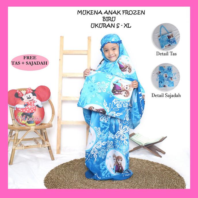 Mukena Mukenah Bali Anak Karakter Perempuan Tanggung 5 - 11 Tahun